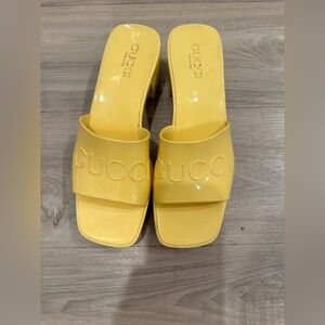 Gucci Jelly Platform Sandals